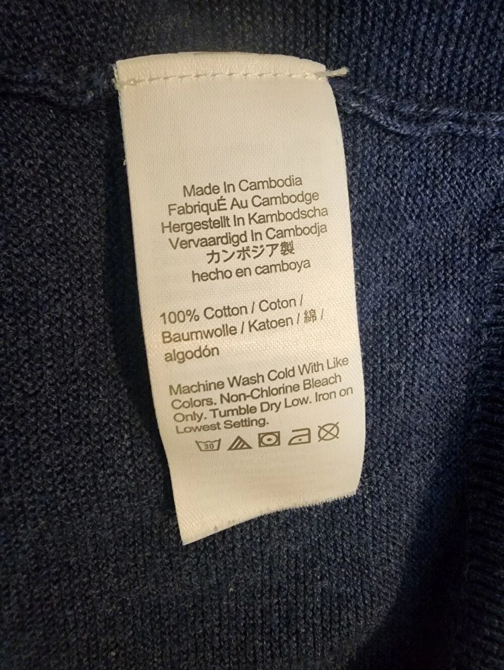 J. Crew Men’s Dark Blue Crewneck Sweater